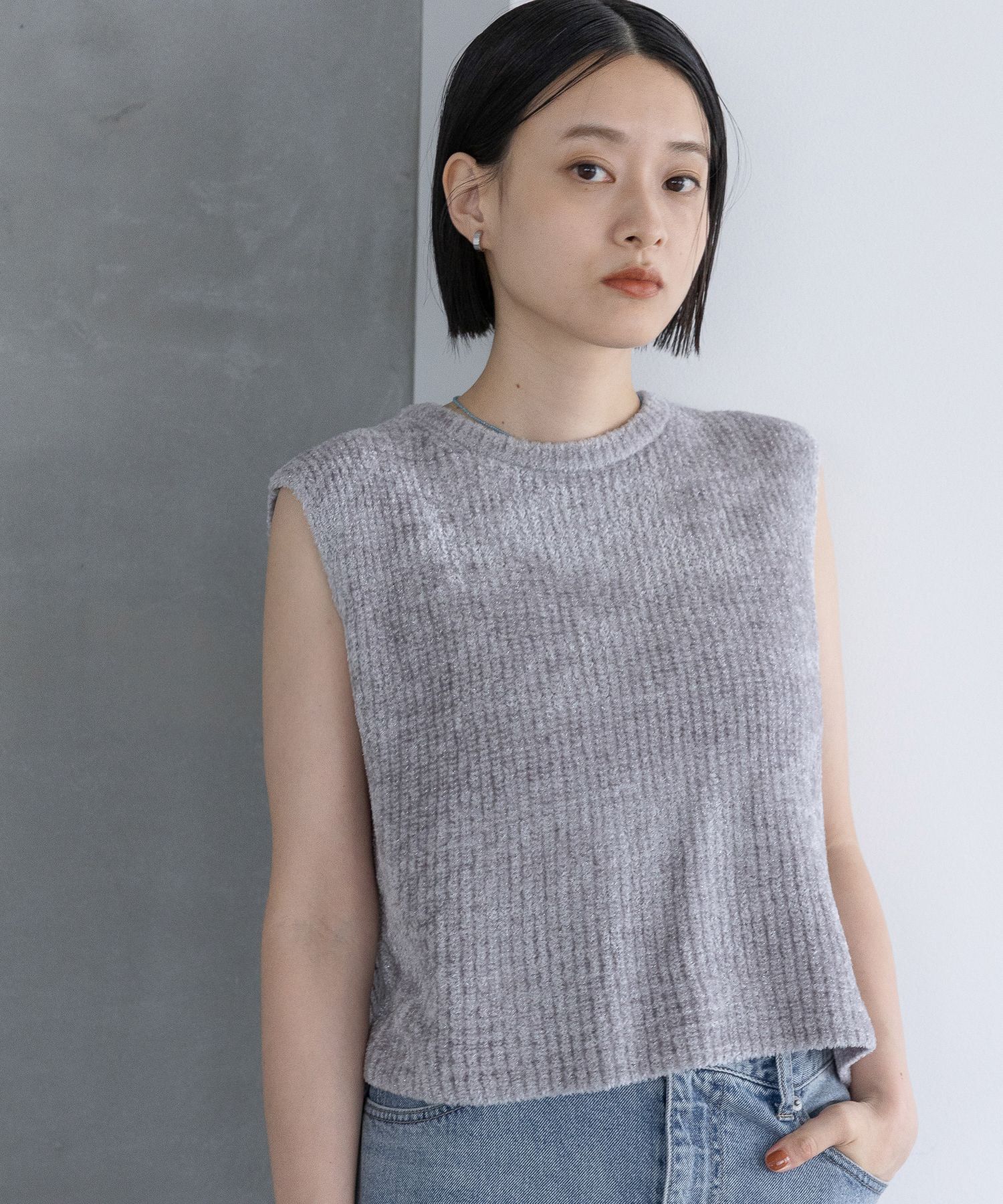 A part by 「フェザーノースリーブニット」|ニット・セーター|