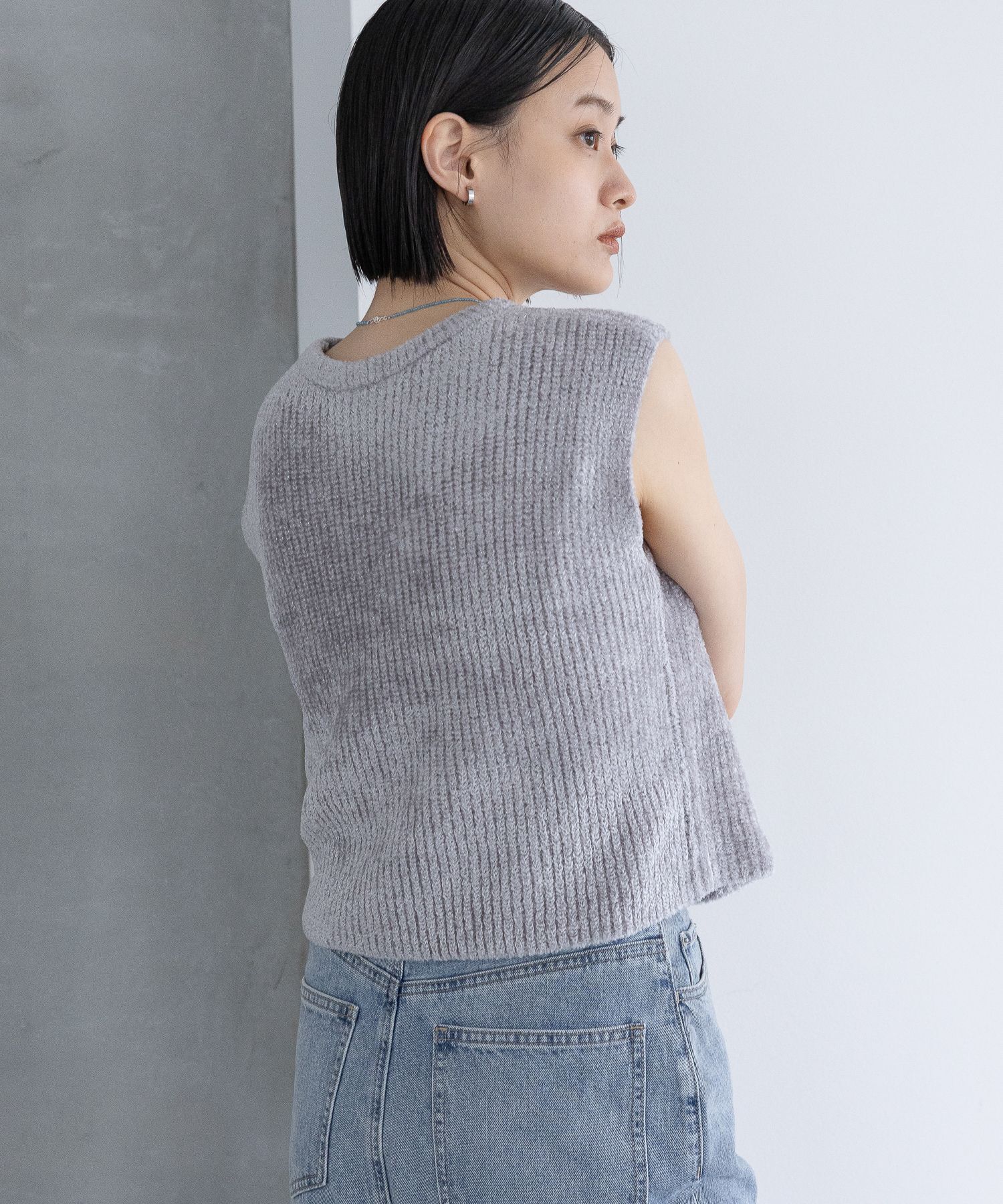 A part by 「フェザーノースリーブニット」|ニット・セーター|