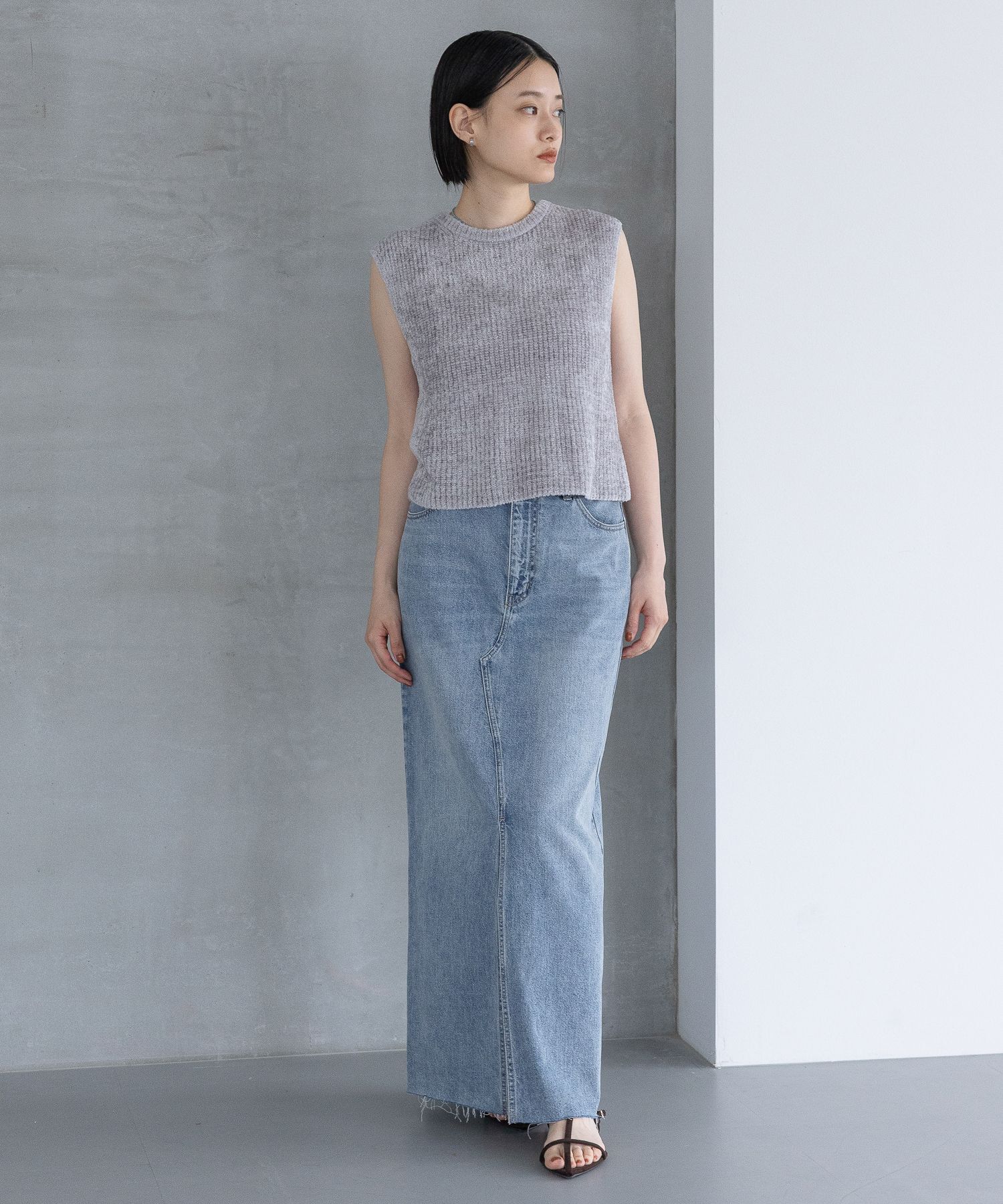 A part by 「フェザーノースリーブニット」|ニット・セーター|