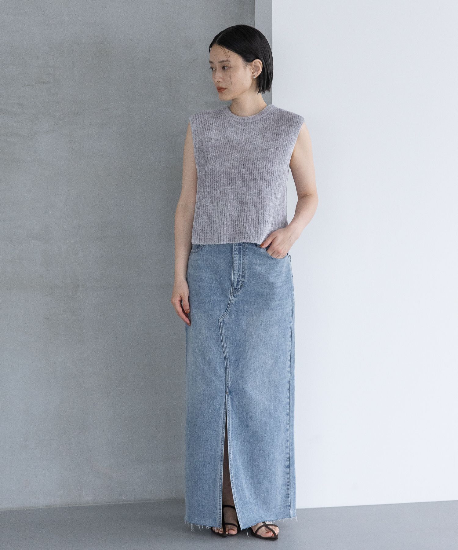 A part by 「フェザーノースリーブニット」|ニット・セーター|