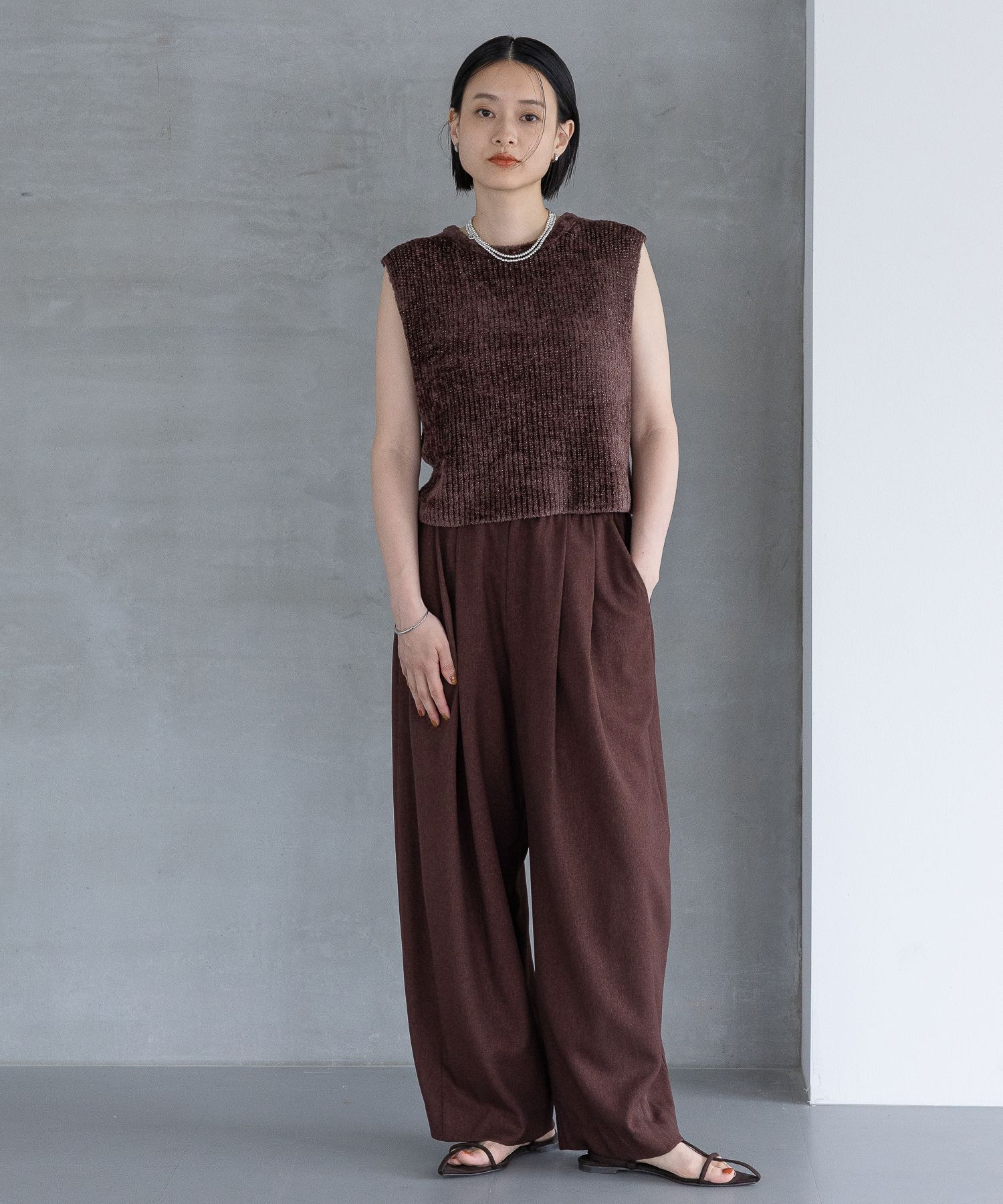 A part by 「フェザーノースリーブニット」|ニット・セーター|