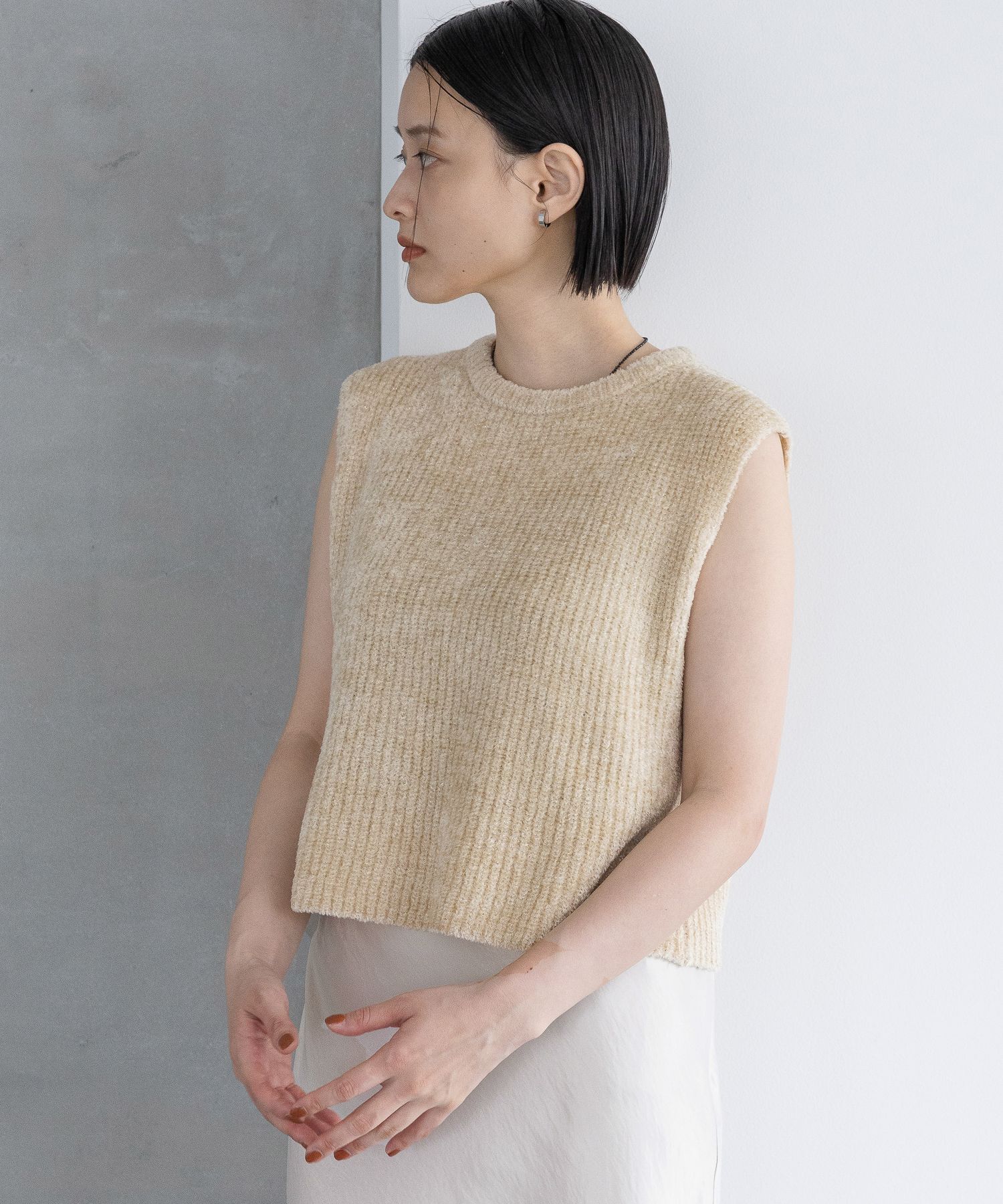 A part by 「フェザーノースリーブニット」|ニット・セーター|