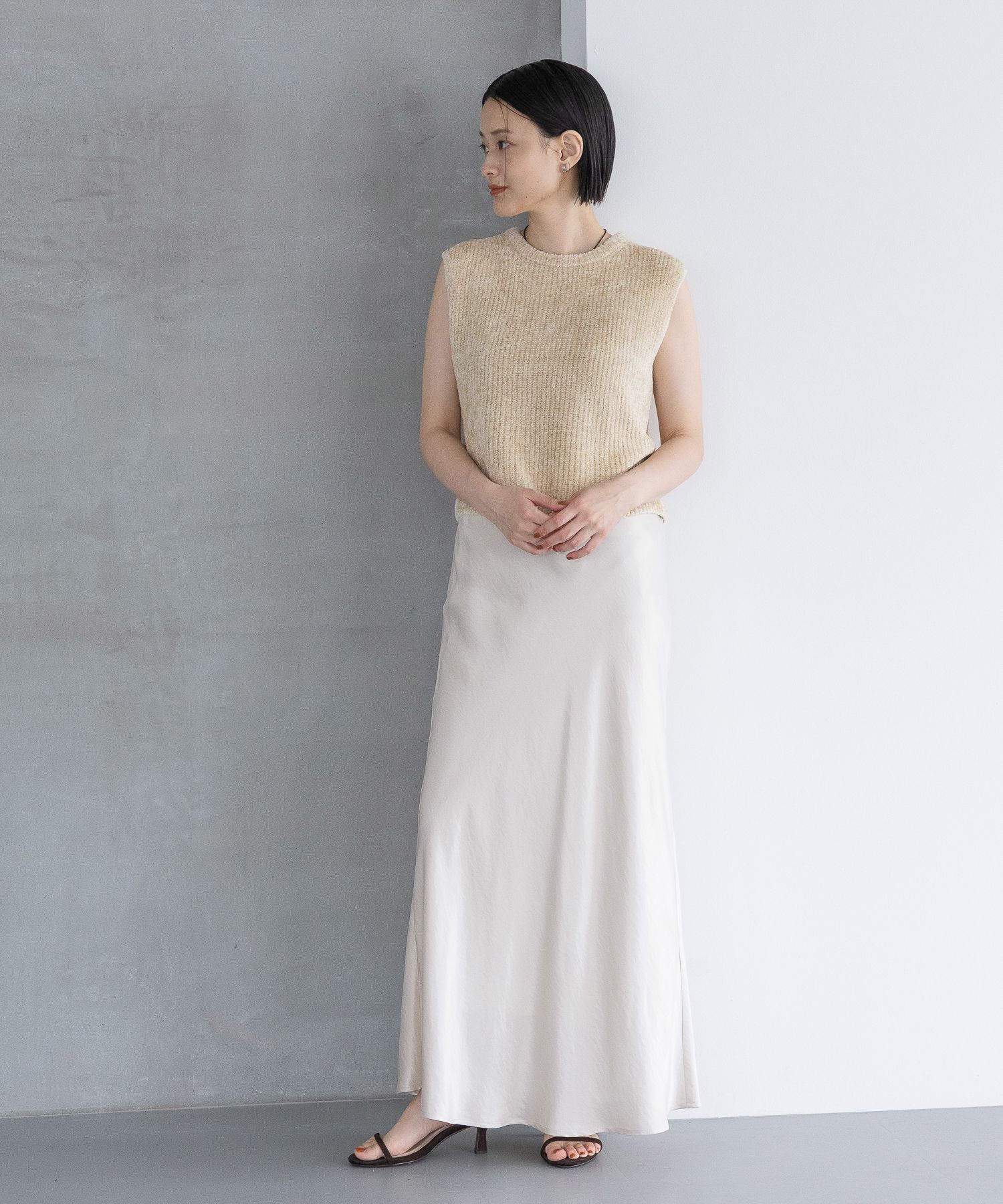 A part by 「フェザーノースリーブニット」|ニット・セーター|