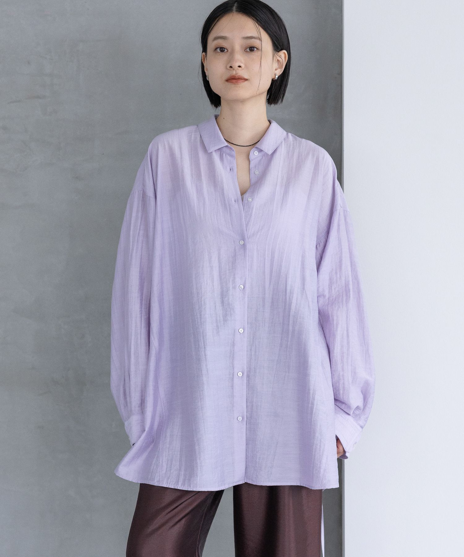 A part by 「カシュクールシャツ」|シャツ・ブラウス|パープル