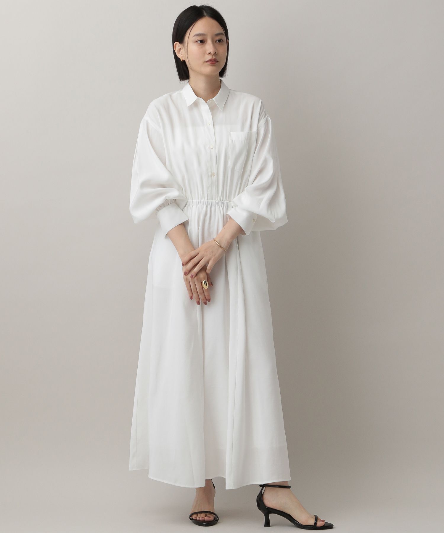 A part by 「ドロストシャツワンピース」|ワンピース|