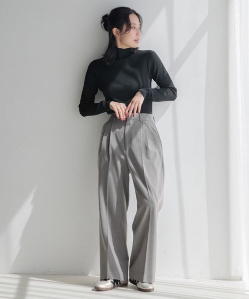 LOWRYS FARM「カラータートルニットＬＳ」|ニット・セーター|