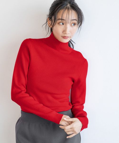 LOWRYS FARM「カラータートルニットＬＳ」|ニット・セーター|