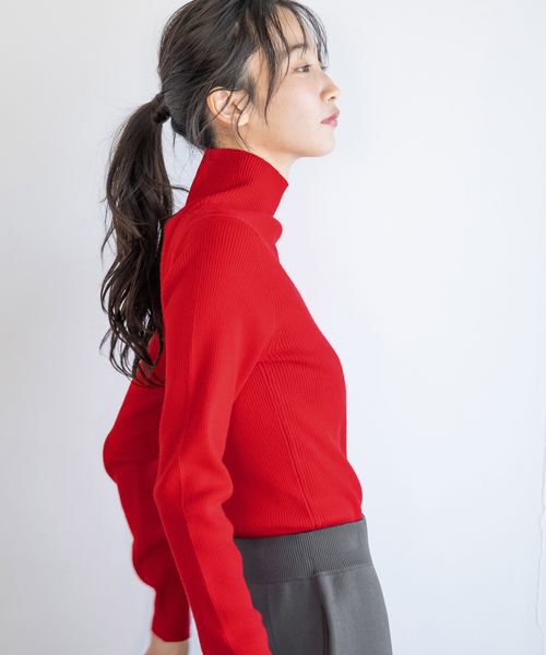 LOWRYS FARM「カラータートルニットＬＳ」|ニット・セーター|