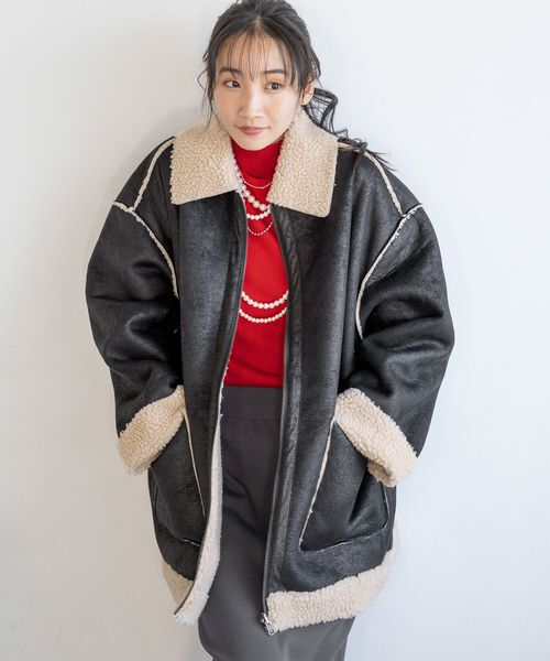 LOWRYS FARM「カラータートルニットＬＳ」|ニット・セーター|