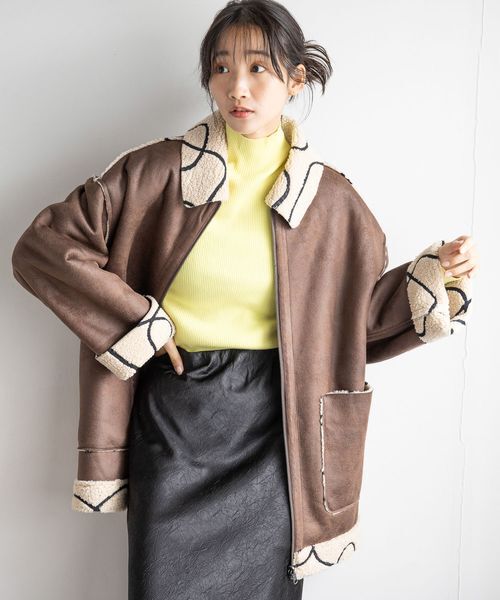 LOWRYS FARM「カラータートルニットＬＳ」|ニット・セーター|