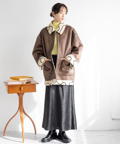 LOWRYS FARM「カラータートルニットＬＳ」|ニット・セーター|