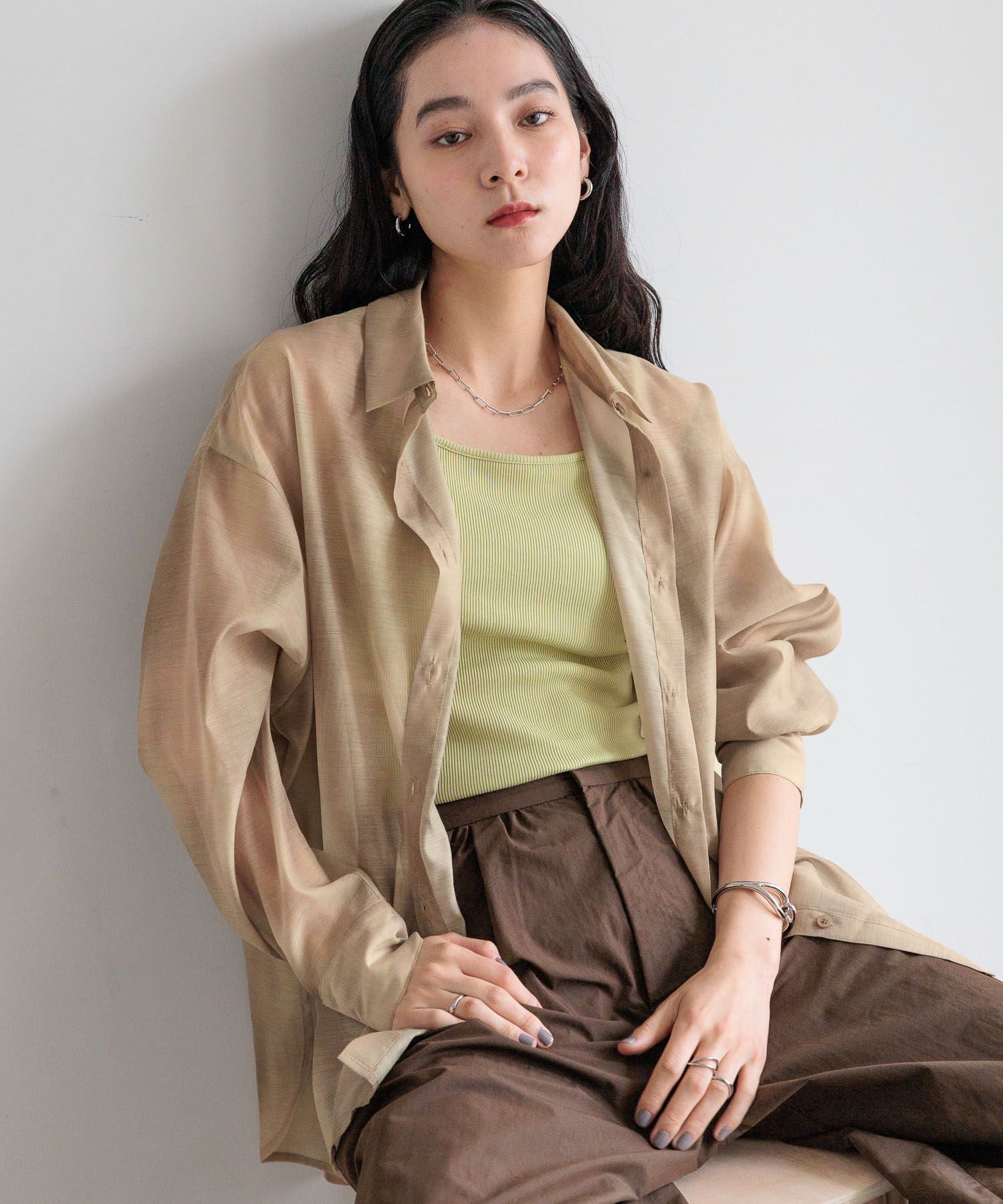 LOWRYS FARM「ｼｱｰｼｬﾂLS*」|シャツ・ブラウス|ﾏｰﾌﾞﾙ