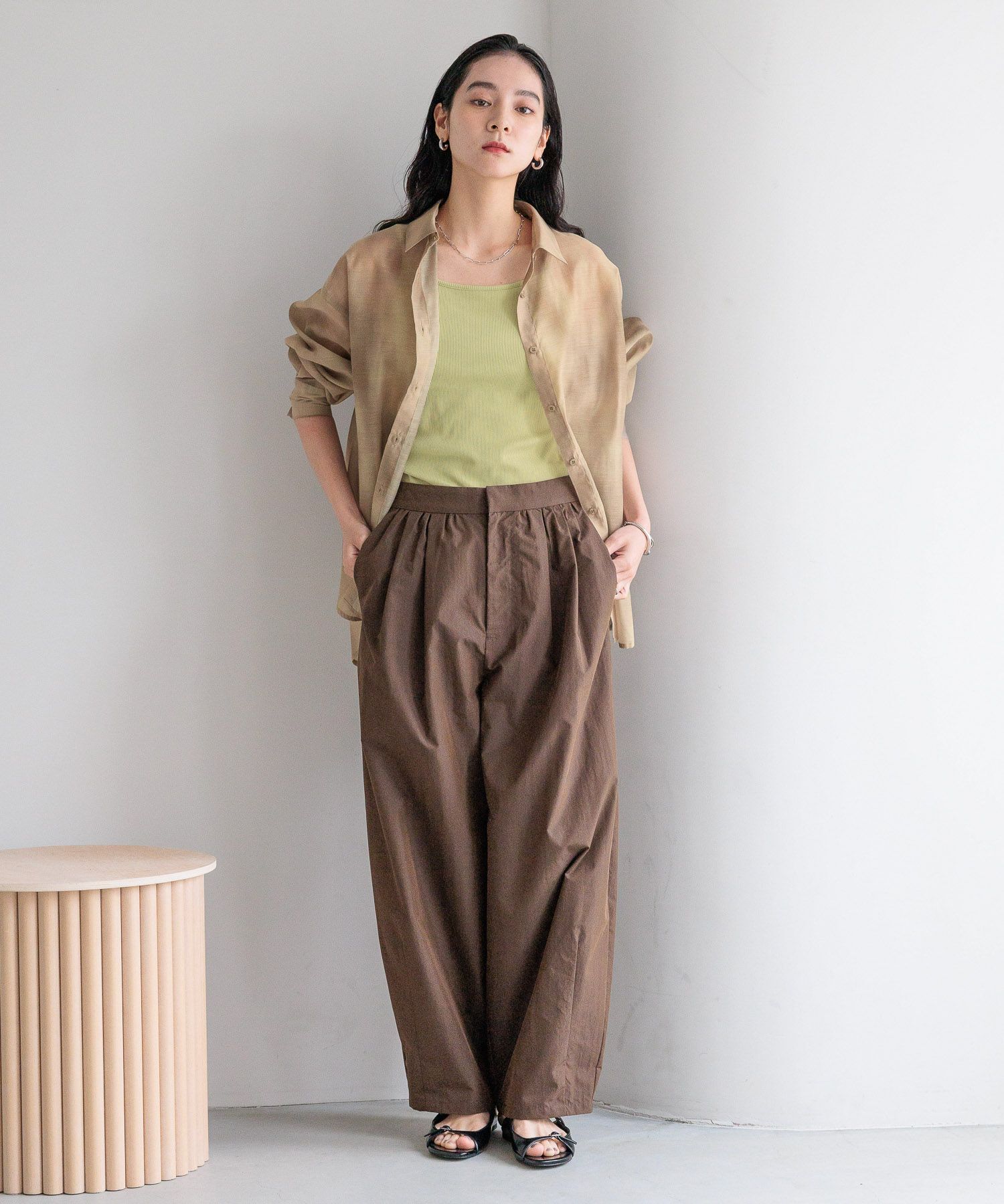 LOWRYS FARM「ｼｱｰｼｬﾂLS*」|シャツ・ブラウス|