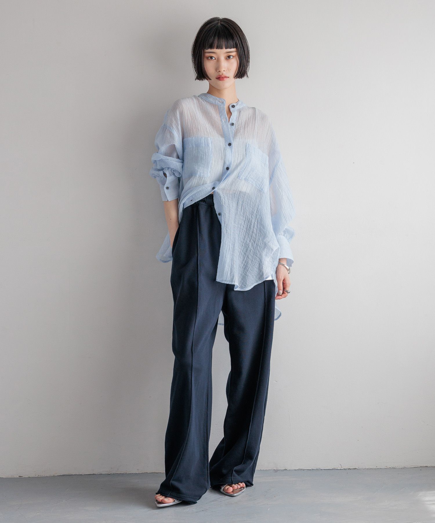 LOWRYS FARM「スウェットワイドパンツ」|チノ|