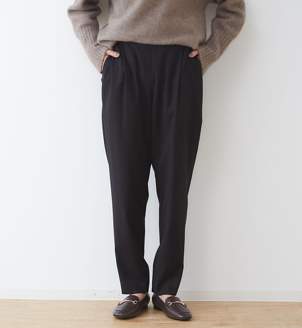 collex「【手洗い可】TR　テーパードパンツ」|その他|ブラック