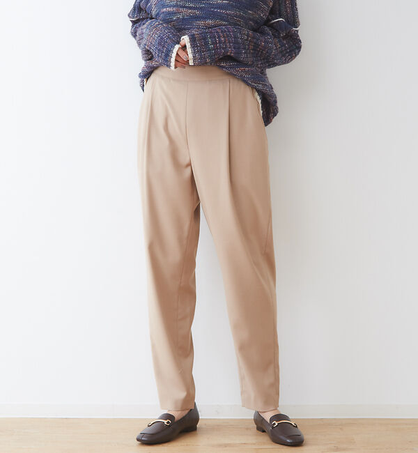 collex「【手洗い可】TR　テーパードパンツ」|その他|ベージュ