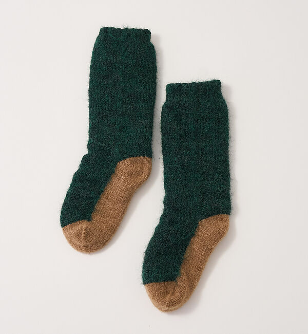 collex「【ユニセックス】バイカラーリバーシブル ルームソックス」|ソックス|