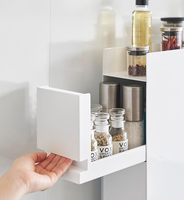 collex「【tower/タワー】 隠せる調味料ラック2段」|食器・キッチングッズ|