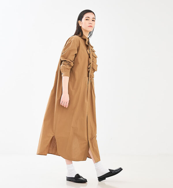 collex「フロトフリルシャツワンピース」|ワンピース|