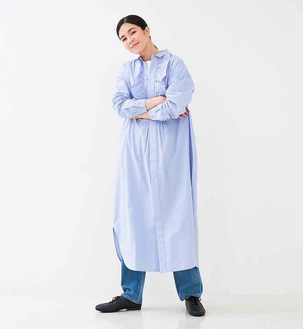 collex「フロトフリルシャツワンピース」|ワンピース|