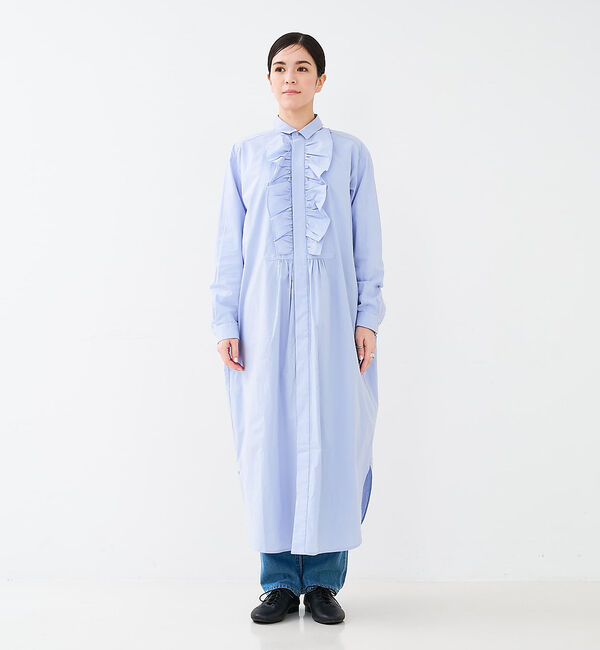 collex「フロトフリルシャツワンピース」|ワンピース|