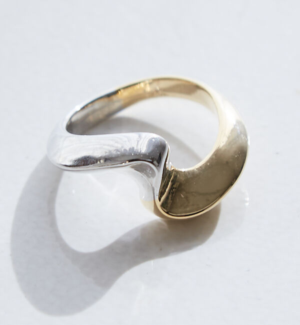 collex「【dignif】ウェーブバイカラーリング」|リング|