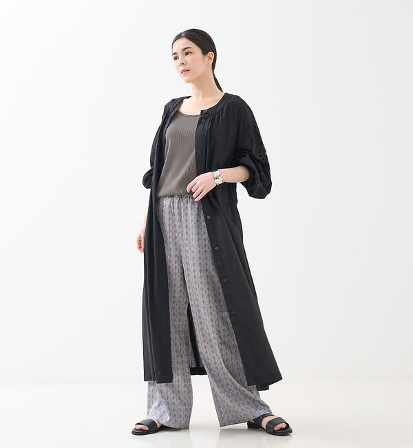 collex「アイレット刺繍ガウンワンピース」|ワンピース|