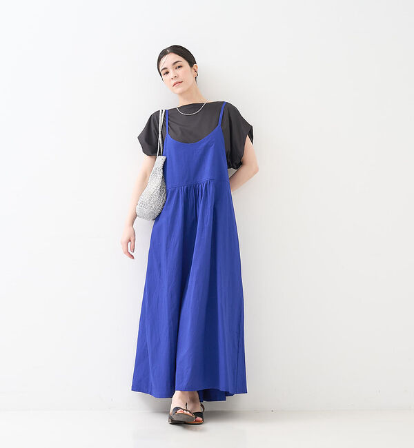 collex「インド綿 キャミワンピース」|ワンピース|ブルー