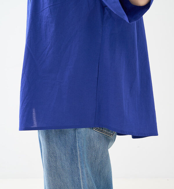 collex「インド綿 半袖フレアブラウス」|シャツ・ブラウス|