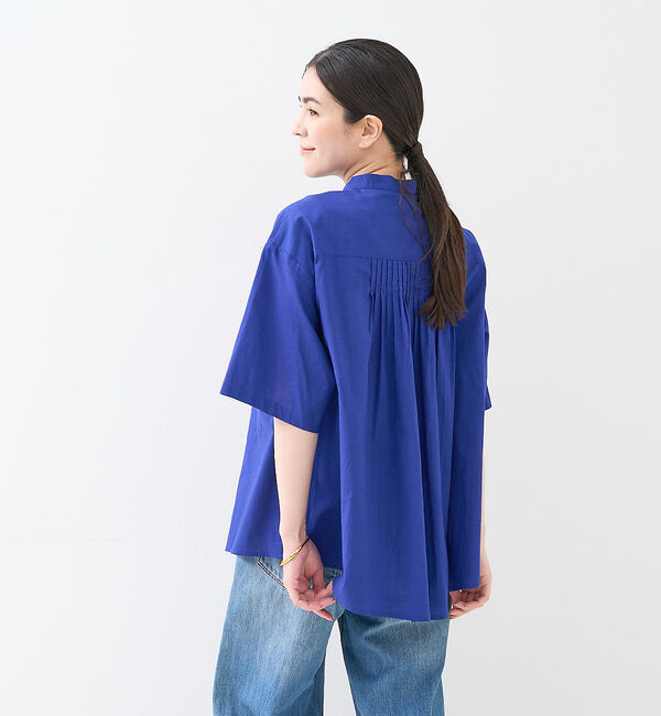 collex「インド綿 半袖フレアブラウス」|シャツ・ブラウス|