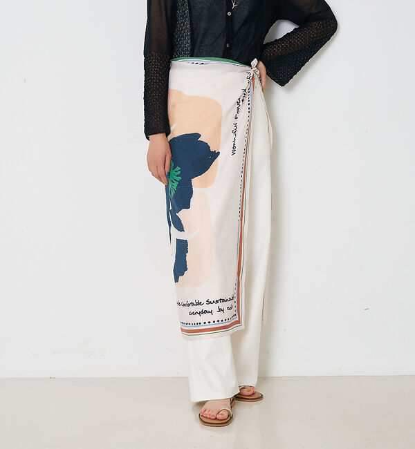 collex「ボタニカルプリント　大判ストール」|バンダナ・スカーフ|