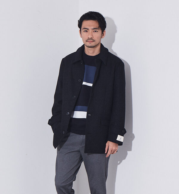 ABAHOUSE「【ウォッシャブル】パネルボーダー　ニット」|ニット・セーター|