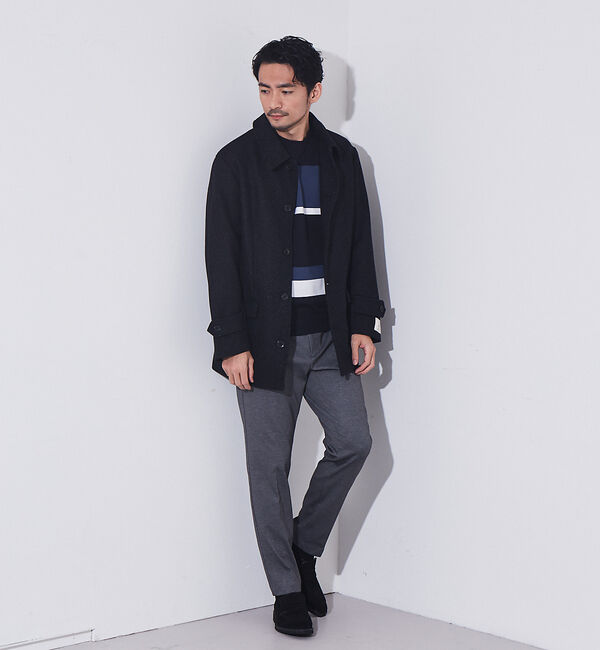 ABAHOUSE「【ウォッシャブル】パネルボーダー　ニット」|ニット・セーター|