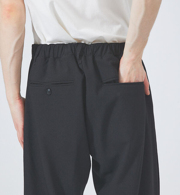 ABAHOUSE「【セットアップ対応】サイドタック ストレッチ ワイドパンツ」|チノ|