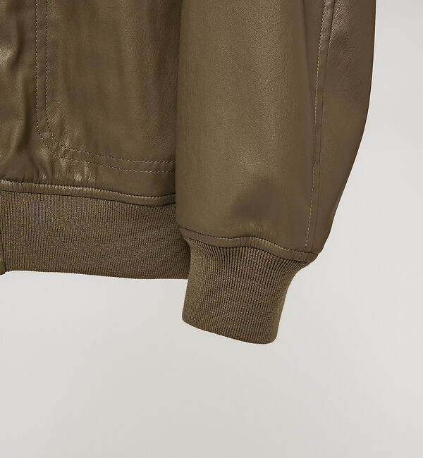 ABAHOUSE「ネオレザー フライト ブルゾン」|ブルゾン・スタジャン|