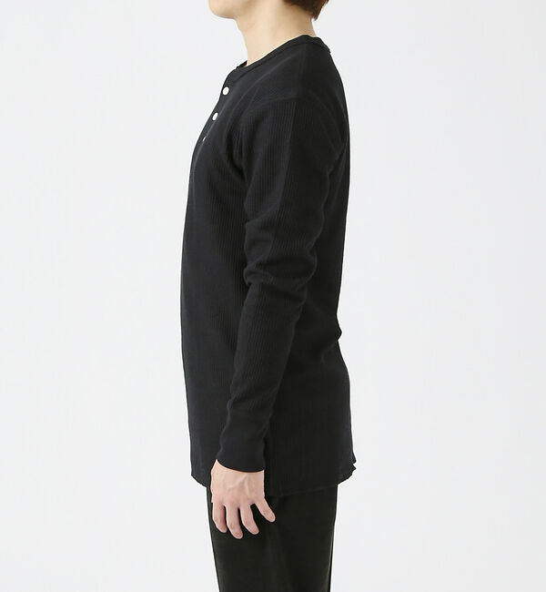 ABAHOUSE「【JEMORGAN/ジェーイーモーガン】ワッフル ヘンリーネック ロングスリーブ」|Tシャツ・カットソー|