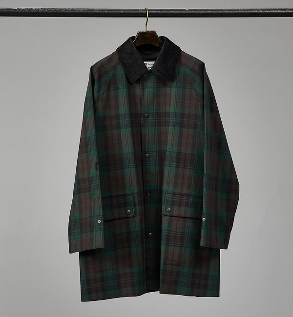 ABAHOUSE「【Traditional Weatherwear】HARROGATE / チェッ」|ステンカラーコート|