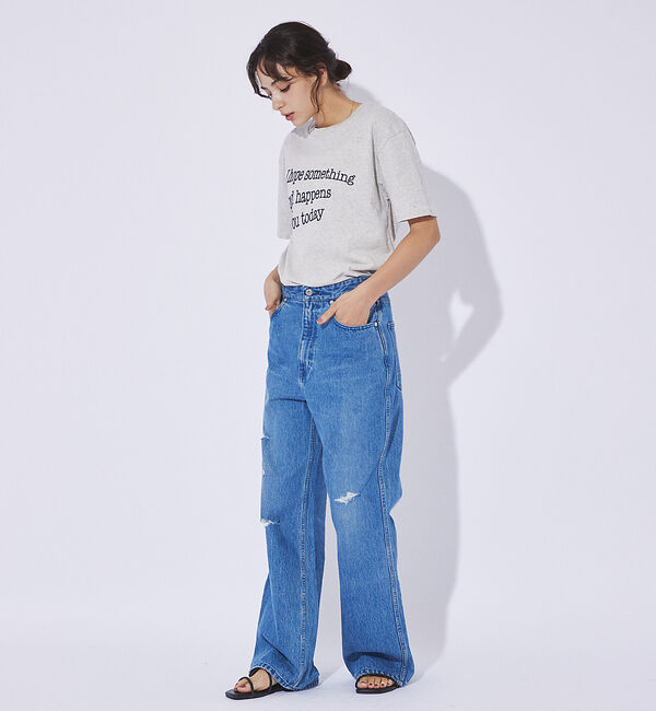 ABAHOUSE「【MIXTA/ミクスタ 】CREW NECK / I HOPE / KITTY」|Tシャツ・カットソー|