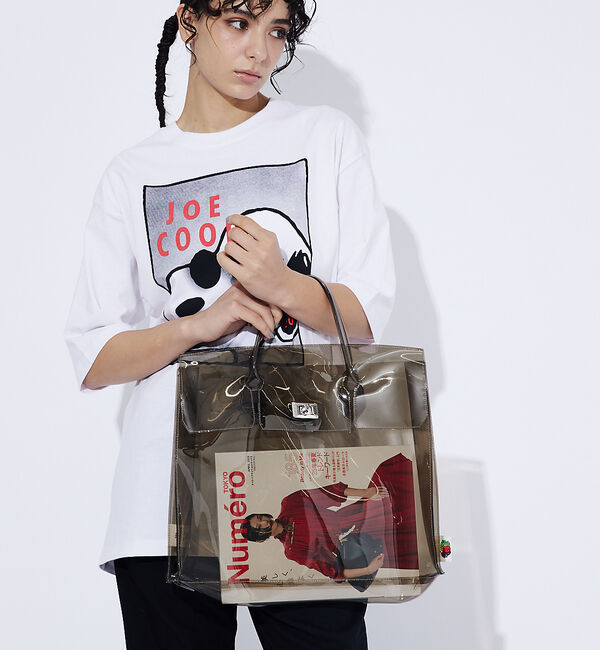 ABAHOUSE「【FRUIT OF THE LOOM/フルーツ オブ ザ ルーム】VINYL T」|トートバッグ|ブラック