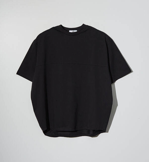 ABAHOUSE「【SORONA】接触冷感 サイドタック 半袖Tシャツ」|Tシャツ・カットソー|ブラック