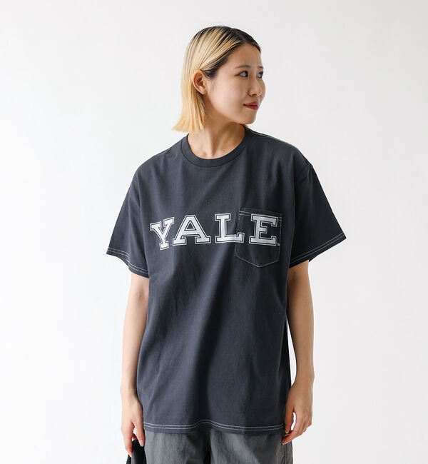ABAHOUSE「【The BOOK STORE / ブックストア 】YALE  POCKET T」|Tシャツ・カットソー|ブラック