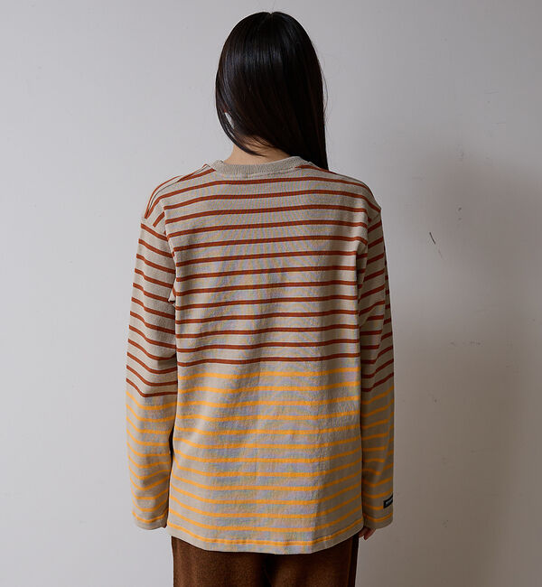 ABAHOUSE「BARBARIAN 12ozHEAVY WEIGHT CREW LONG/ボーダ」|Tシャツ・カットソー|