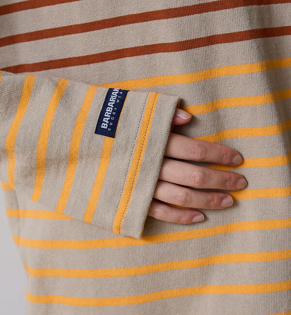 ABAHOUSE「BARBARIAN 12ozHEAVY WEIGHT CREW LONG/ボーダ」|Tシャツ・カットソー|