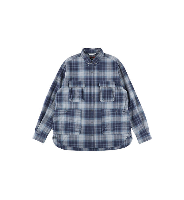 ABAHOUSE「【NANGA/ナンガ】FADE TARTAN CHECK CAMP SHIRT/」|シャツ・ブラウス|ブルー系その他1