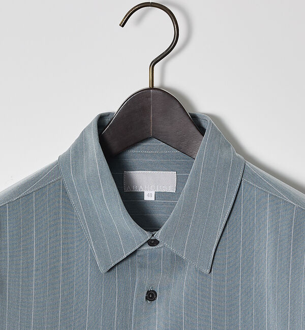 ABAHOUSE「【定番】レギュラーカラーストライプシャツ」|シャツ・ブラウス|