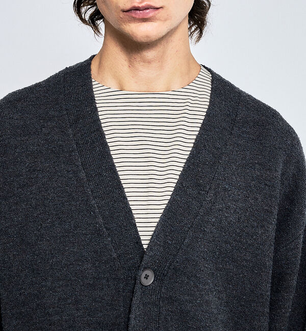 ABAHOUSE「ウールミックス ブークレーニット カーディガン」|カーディガン|