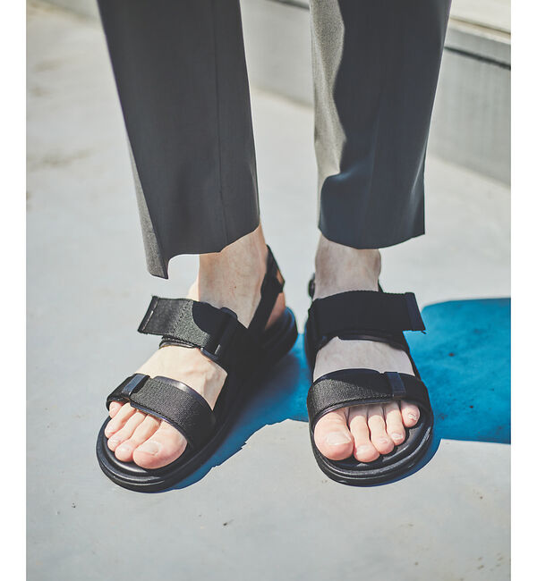 alfredoBANNISTER「コンビネーションストラップサンダル」|サンダル|ブラック