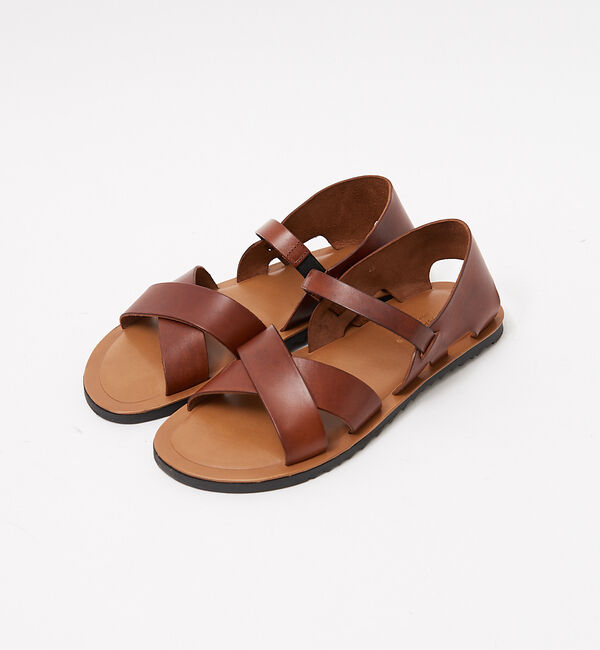 alfredoBANNISTER「【一部店舗＋WEB限定】ステップイン レザーサンダル」|サンダル|キャメル