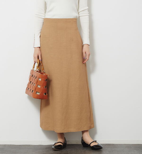 Rouge vif「フルダルキュプラセミフレアスカート」|スカート|ベージュ