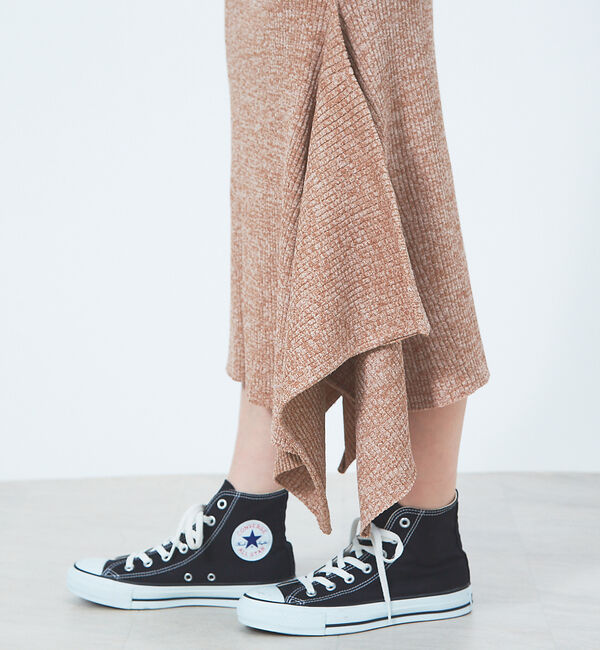 Rouge vif「ニットヘムフレアスカート」|スカート|